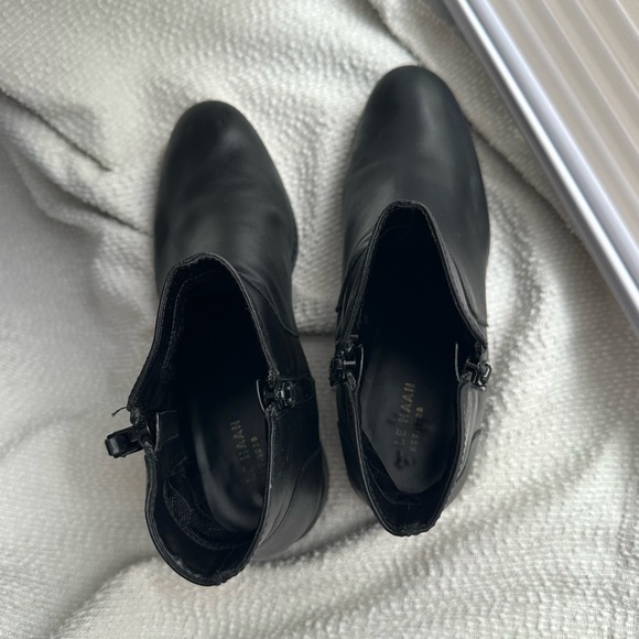 Cole Haan Black Leather Lyla Bootie - Picture 9 of 13